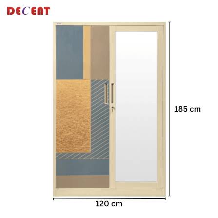 ตู้เสื้อผ้า บานเปิด 2 ประตู DECENT ลาย PATTERN 120ซม._1